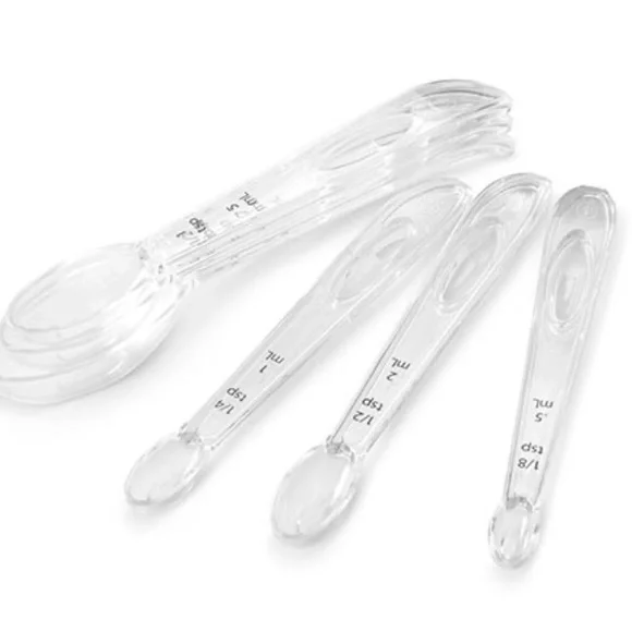 NEW in bag Pampered Chef Clear Measuring Spoon Set - Picture 4 of 4